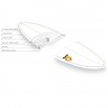 Torq Mod Fish 6'10 Pinline colour white sea green Construction