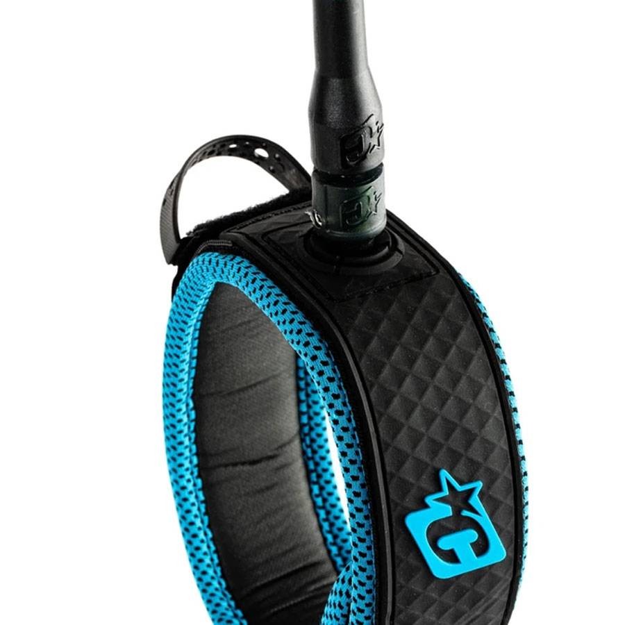 Creatures Of Leisure Leash longboard 9' genoux cyan black