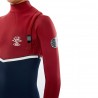 Combinaison Junior Rip Curl Flashbomb 4/3 Zip Free Navy/Red