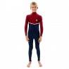 Combinaison Junior Rip Curl Flashbomb 4/3 Zip Free Navy/Red