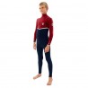 Combinaison Junior Rip Curl Flashbomb 4/3 Zip Free Navy/Red