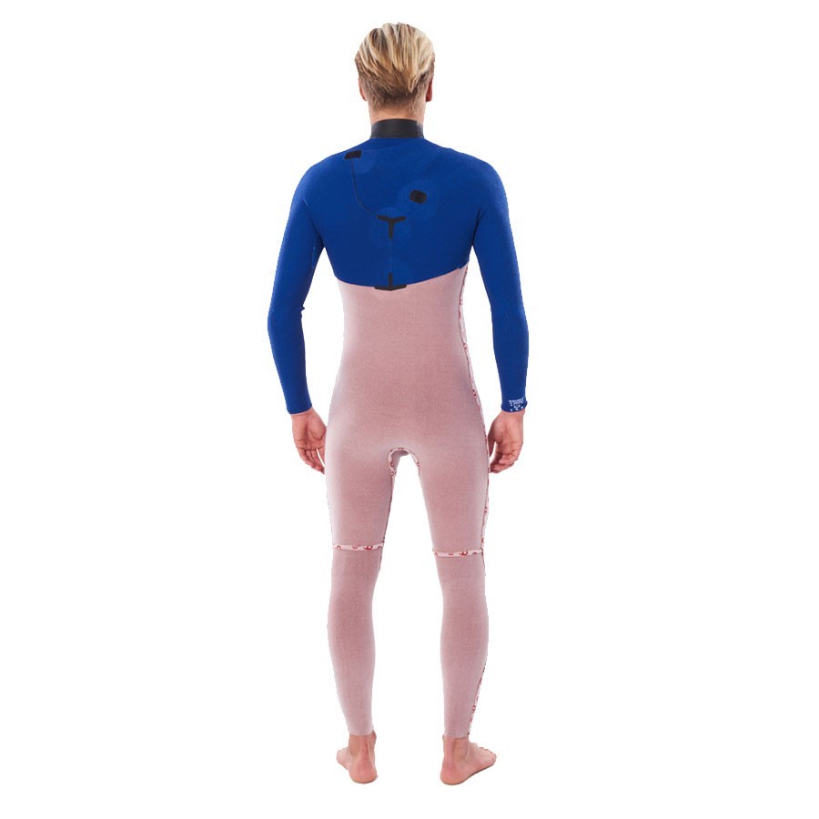 Combinaison Junior Rip Curl Flashbomb 4/3 Zip Free Navy/Red