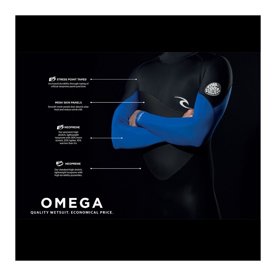 Rip Curl Omega 4/3 Back Zip - Blue