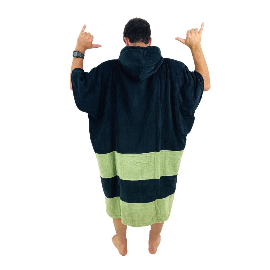 Poncho V All In Black Kaki