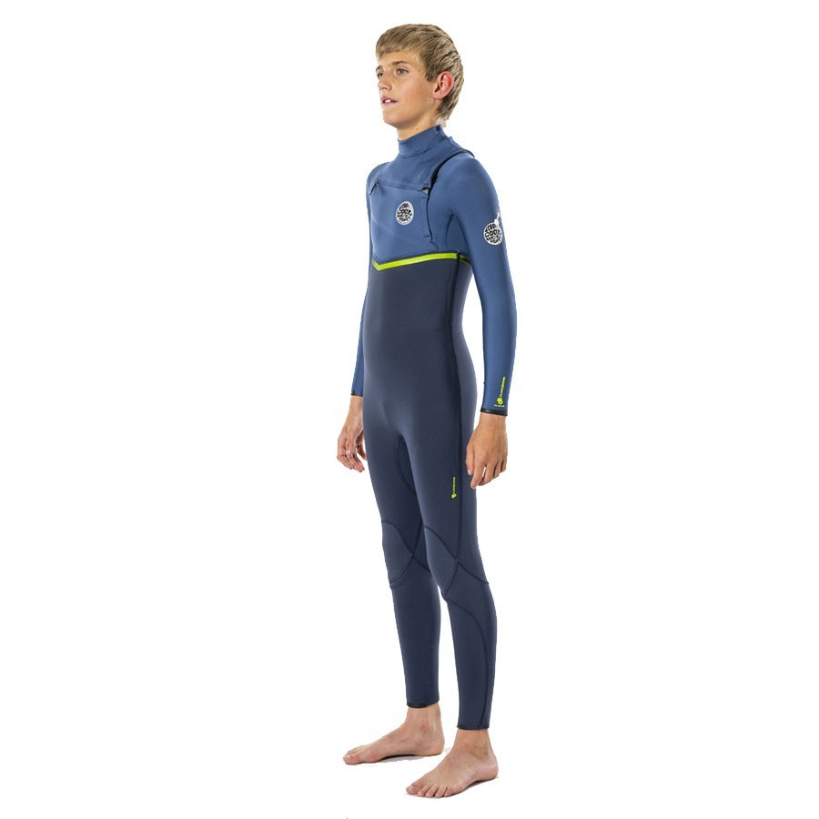 Combinaison Junior Rip Curl Flashbomb 4/3 Chest Zip blue