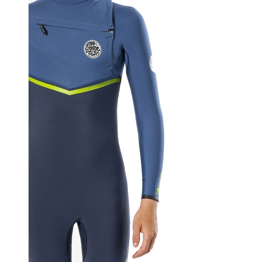 Combinaison Junior Rip Curl Flashbomb 4/3 Chest Zip blue