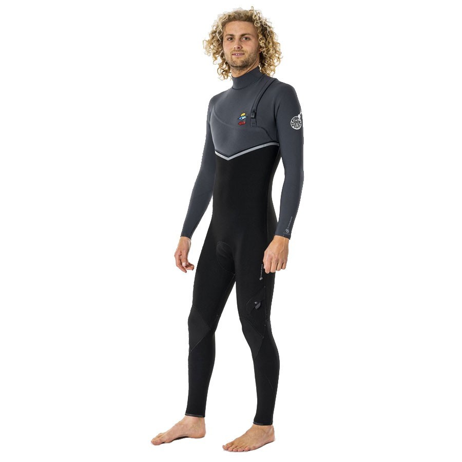 Combinaison Rip Curl FlashBomb Search 4/3 Zip free charcoal