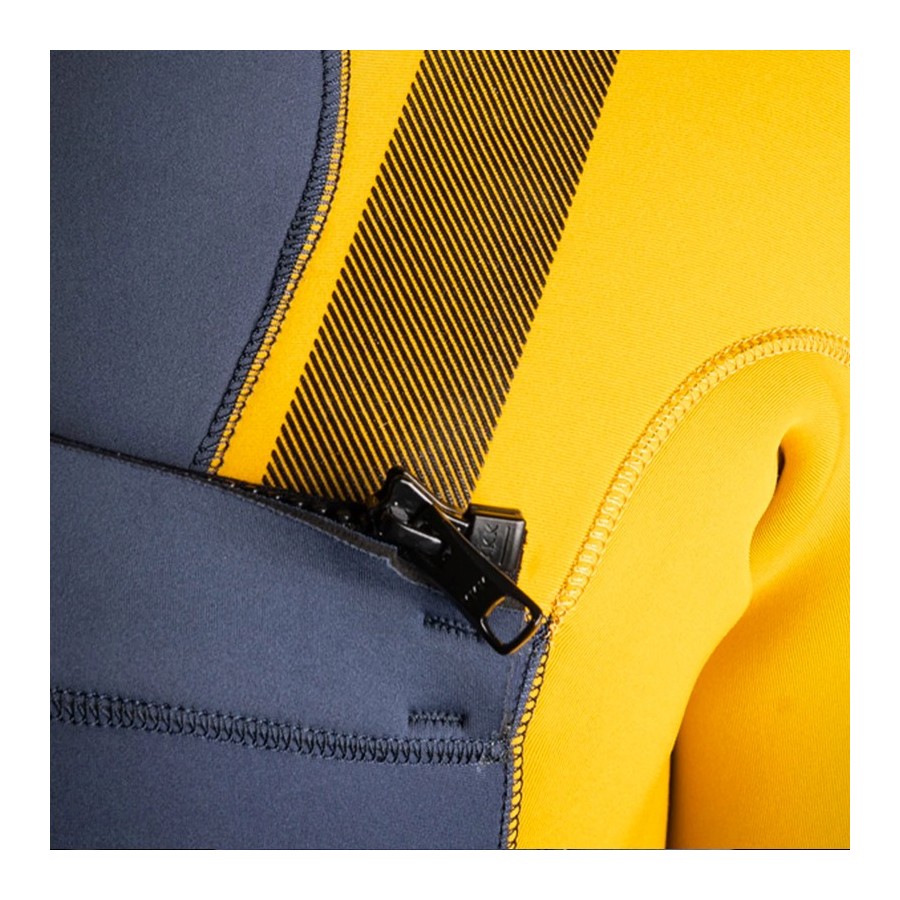 Combinaison Mystic Marshall Fullsuit 4/3 mm Fzip - Black/Grey