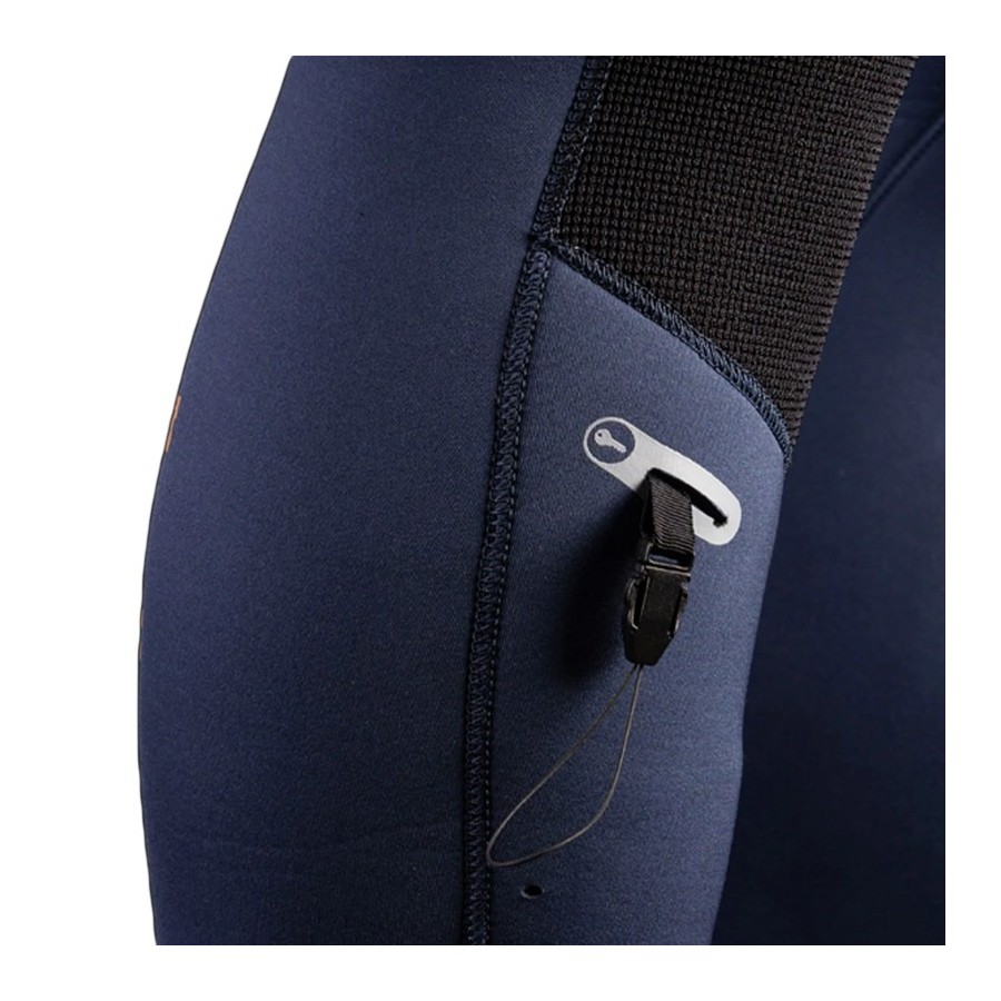 Combinaison Mystic Marshall Fullsuit 4/3 mm Fzip - Black/Grey