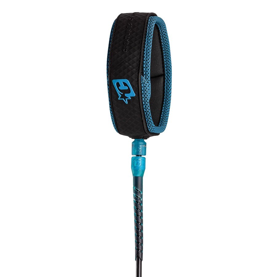 Creatures Of Leisure Leash longboard 9' genoux black cyan