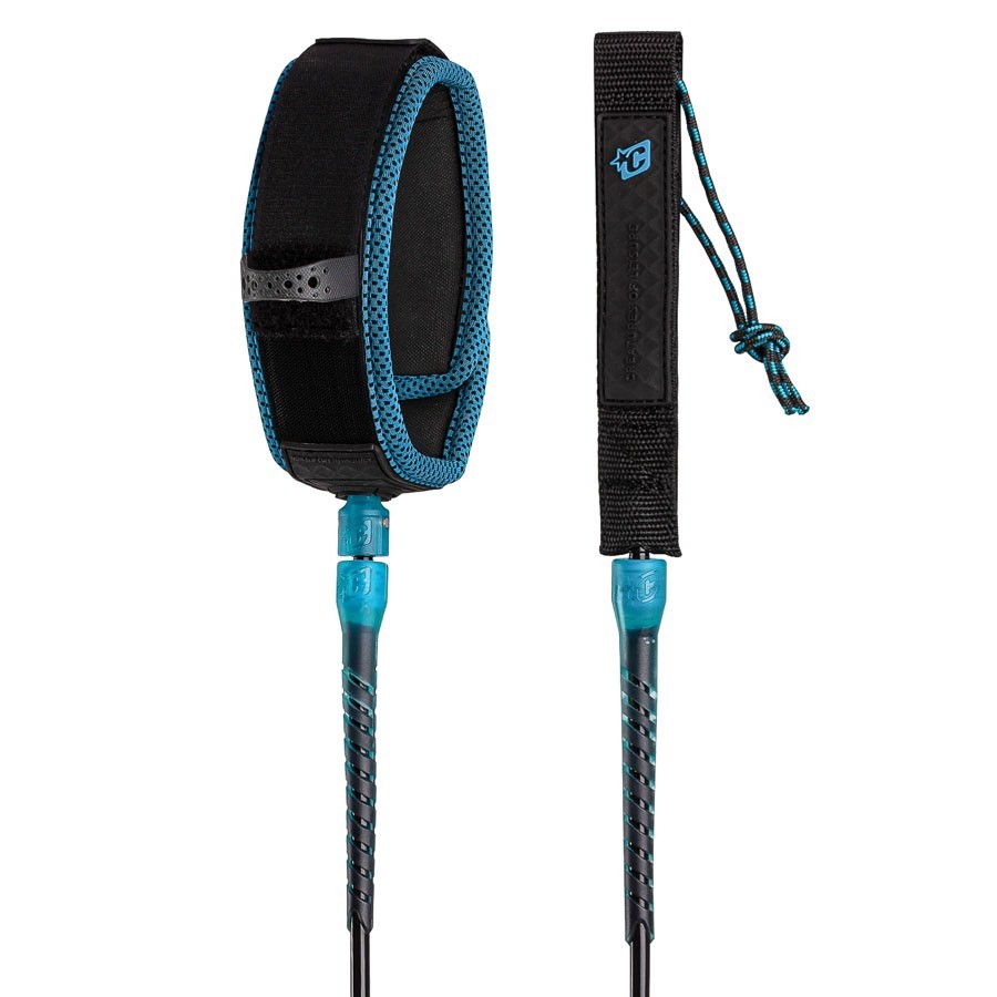 Creatures Of Leisure Leash longboard 9' genoux black cyan