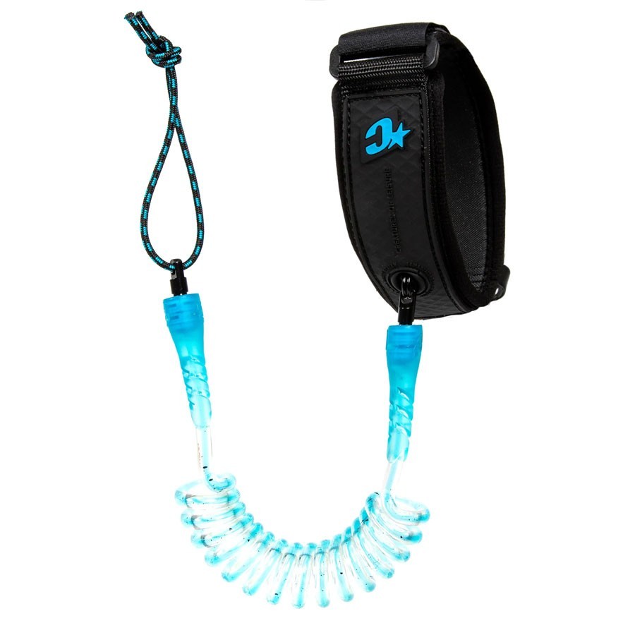 Leash Biceps bodyboard Creatures of Leisure Reliance cyan speckle black