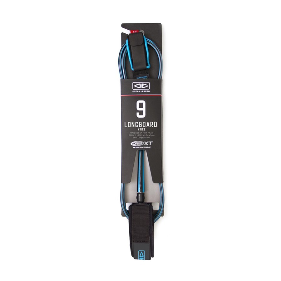 Leash Ocean & Earth Longboard One-XT Knee 9'0  - Blue