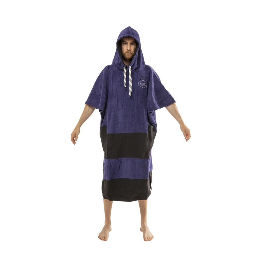 All In Poncho V Big Foot - Navy / Black Waffle