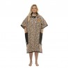 Poncho All In T Beach Crew Femme - Leopard / Black Waffle