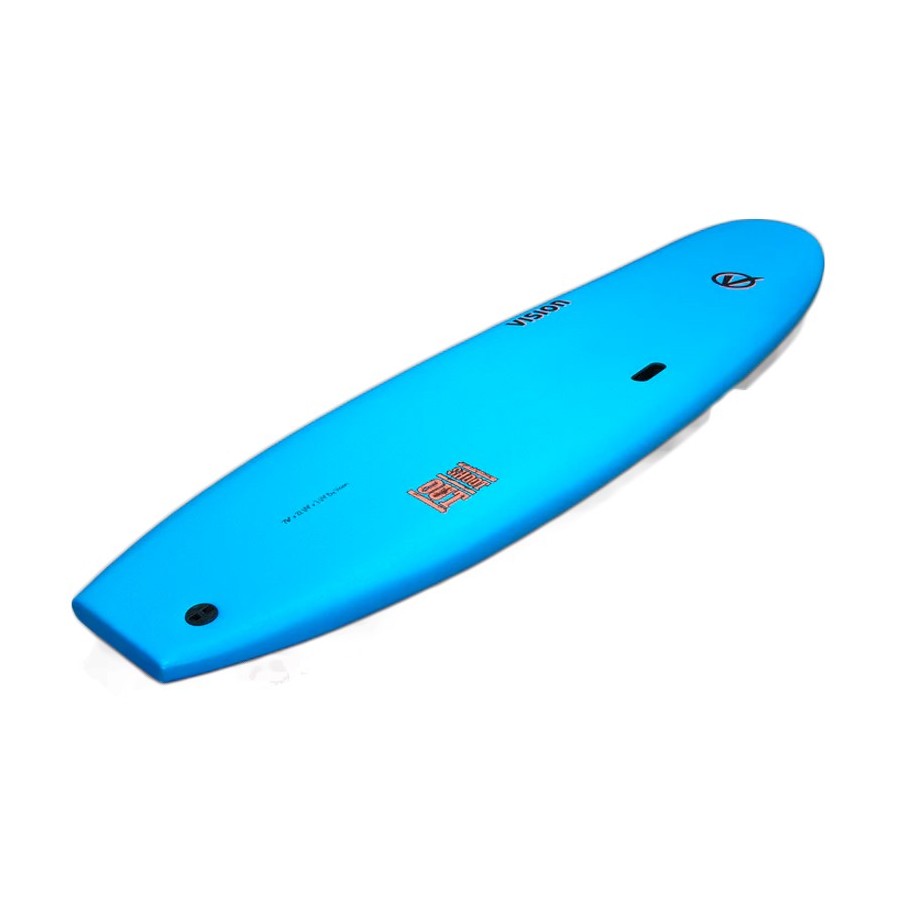 Planche en Mousse Vision Shoot Out 7'0 - Cyan / Warm Red Ripple