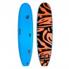Planche en Mousse Vision Shoot Out 7'0 - Cyan / Warm Red Ripple