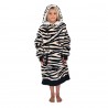 Poncho All In Plaid Junior - Dark Pink Zebra