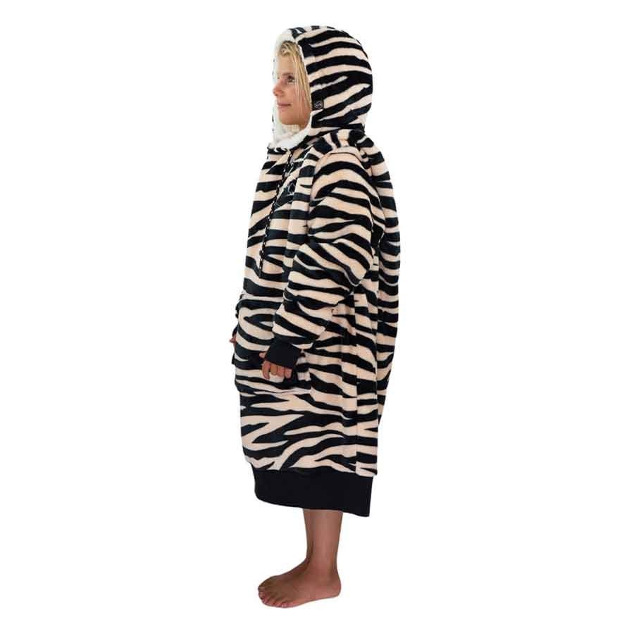 Poncho All In Plaid Junior - Dark Pink Zebra