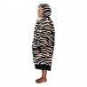 Poncho All In Plaid Junior - Dark Pink Zebra