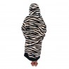 Poncho All In Plaid Junior - Dark Pink Zebra