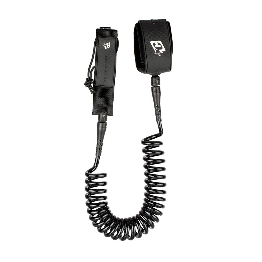 Leash de SUP Creatures Of Leisure Coiled 10" Knee black
