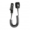 Leash de SUP Creatures Of Leisure Coiled 10" Knee black